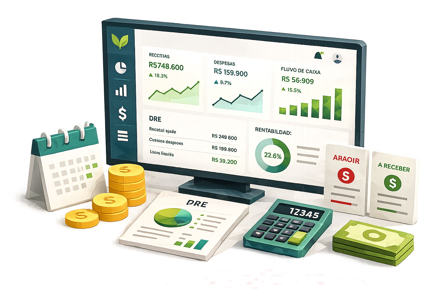 Tela Financeiro Completo Aivo